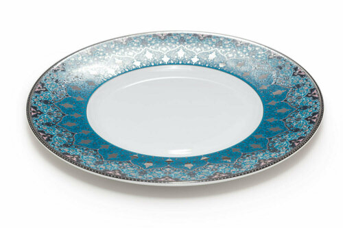 Тарелка десертная 24 см Deshoulieres DHARA BLUE