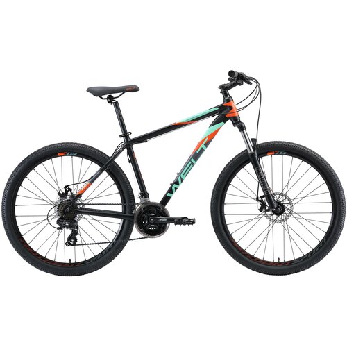 Горный (MTB) велосипед Welt Ridge 1.0 D 27 (2020) matt black/orange/green 16 (требует финальной сборки)