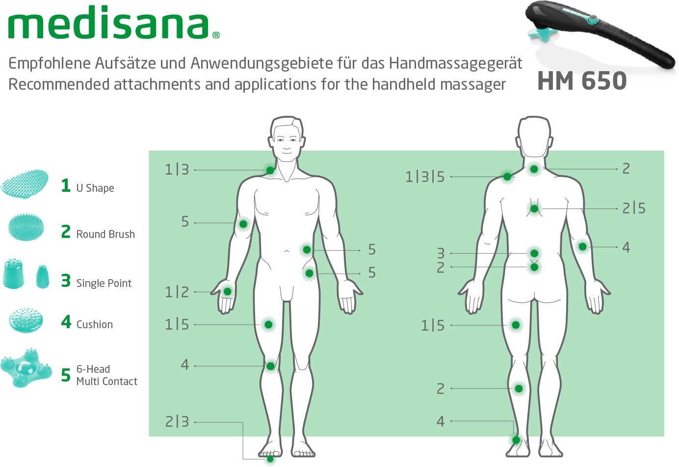 Ручной массажер для тела Medisana HM 650 - фотография № 9