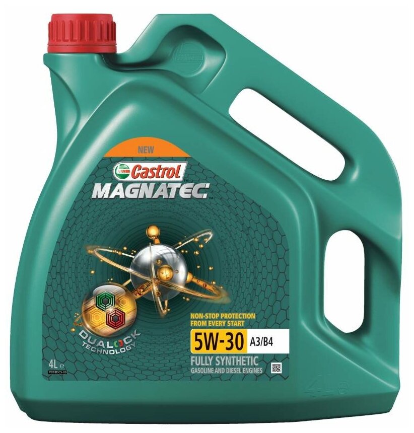 Синтетическое моторное масло Castrol Magnatec 5W-30 А3/В4 DUALOCK