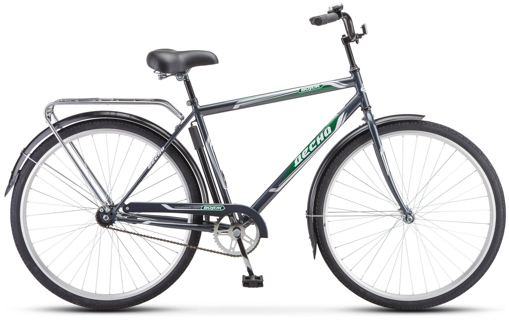 Городской велосипед Десна Вояж Gent 28 (2020) 20 серый (требует финальной сборки)