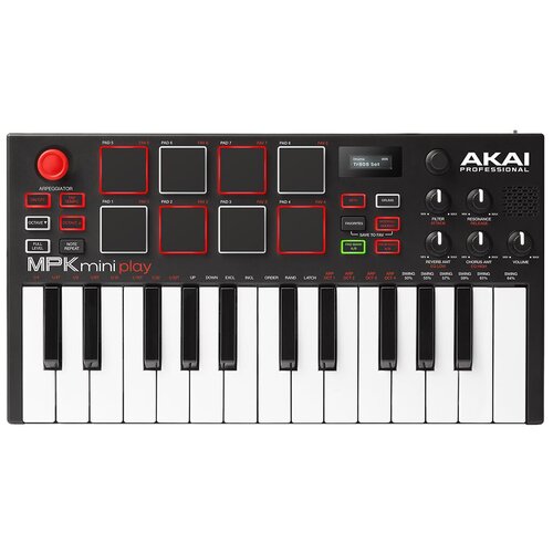 Синтезатор AKAI MPK Mini Play комплект для домашней студии с миди клавиатурой akai professional mpk mini mk3 bundle 2