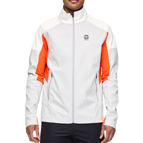 Куртка Bjorn Daehlie Legacy, средней длины, силуэт прямой, мембранная, карманы, размер XL, оранжевый, серый