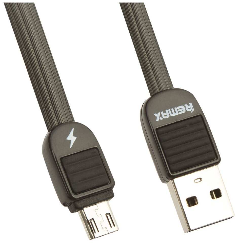 USB кабель Remax Puff RC-045m MicroUSB, 1 метр, PVC, черный