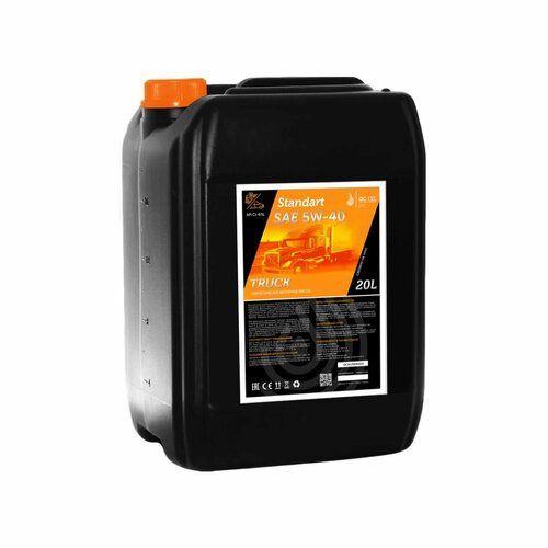 Моторное масло QC OIL Standart SAE 5W-40 CI-4/SL синтетическое, канистра 20л