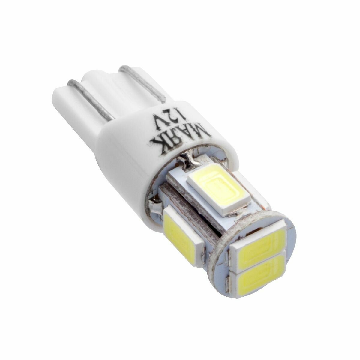 Лампа светодиодная 12V T10 10W W2,1x9,5d WHITE 2 2 шт