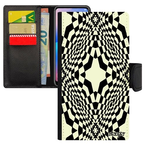 фото Чехол-книжка на мобильный iphone xs, "иллюзия звезда" геометрический фон utaupia