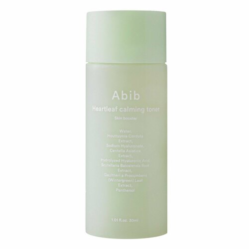 ABIB Тонер для лица Heartleaf Calming Toner Skin Booster (30 мл) тонер для лица с хауттюйнией abib heartleaf calming toner skin booster 200 мл