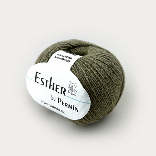 Пряжа Esther 50% шерсть 50% хлопок 50 г 230 м Permin 883400.883404