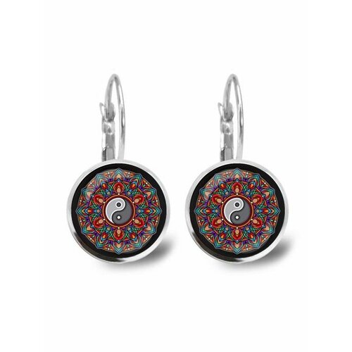 Серьги  Инь - Ян