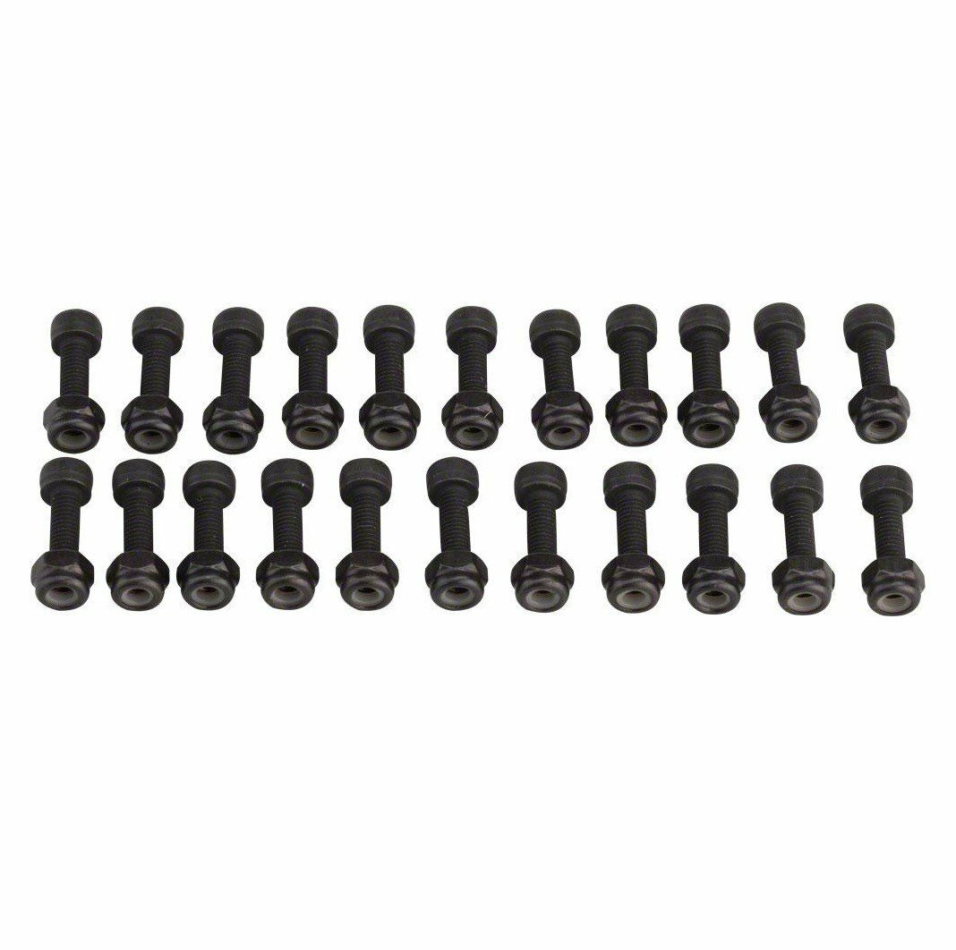 Шипы к педалям E Thirteen Base Flat Pedal Pin Kit 22 Steel Pins/Nuts Black (PDS20-102)