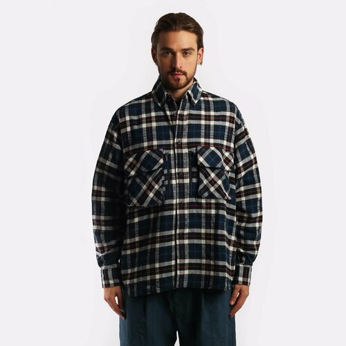 Рубашка Hombre Nino, Plaid Mulri Pocket Shirt, размер L, синий