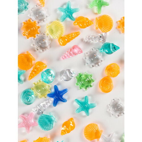 Кристаллы для творчества и игр Морские ракушки, 30 шт, игрушки для детей, COLOR Si