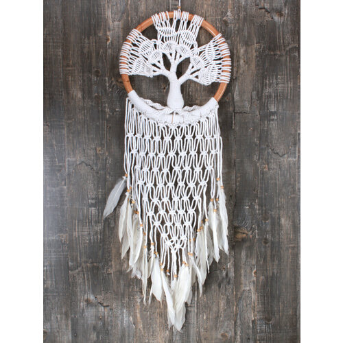 Ловец снов музыка ветра плетеный белый 4805₽