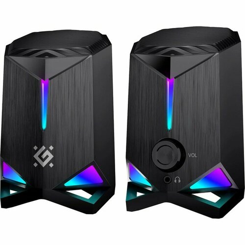 Компьютерные колонки 20 Defender Gravity 2x3 Вт Usb черные 462600₽