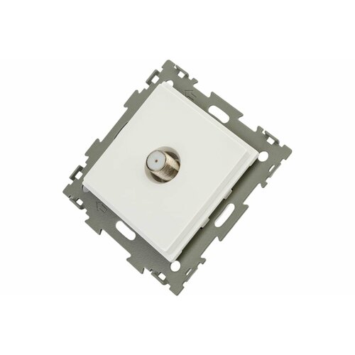 CGSS Розетка спутниковая SAT белая Эстетика GL-W201S-WCG