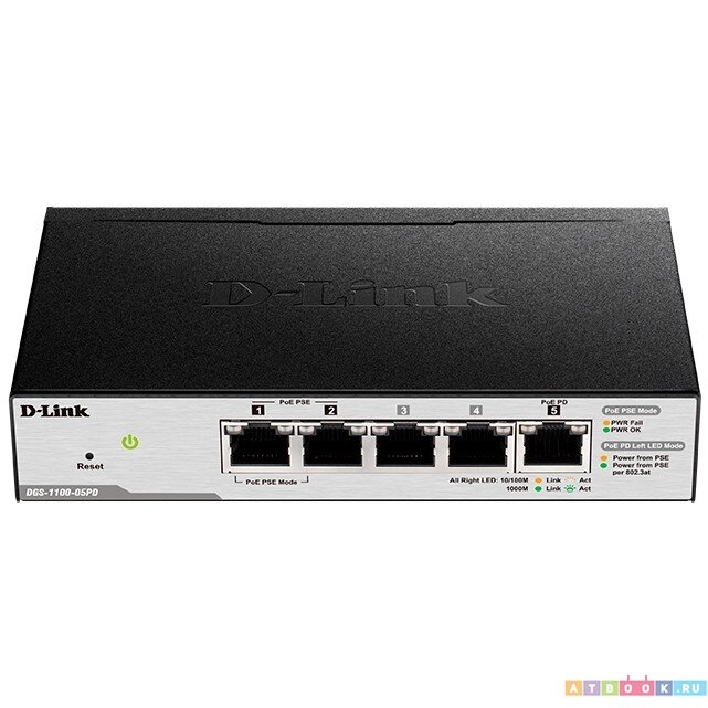 D-Link Коммутатор DGS-1100-05PDV2/A1A