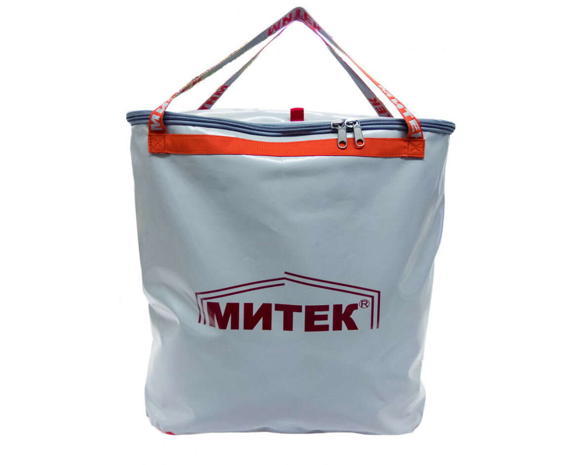 Сумка митек с крышкой, овал 50х20х50 (серый)