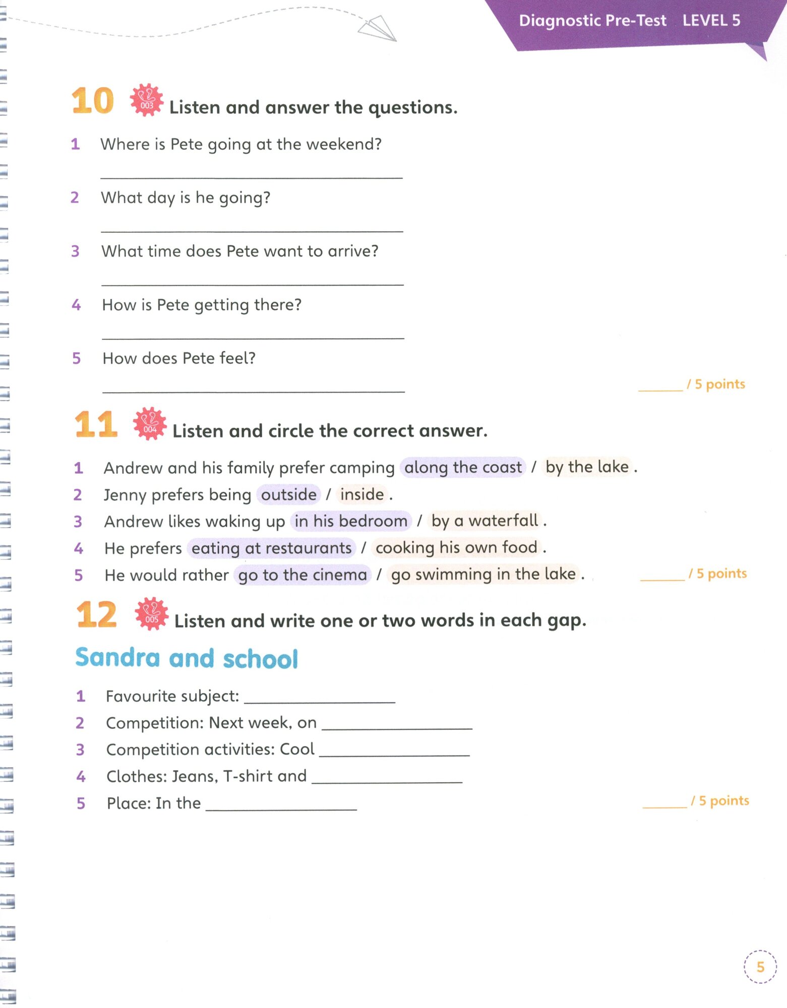 English Code. Level 5. Assessment Book - фото №2