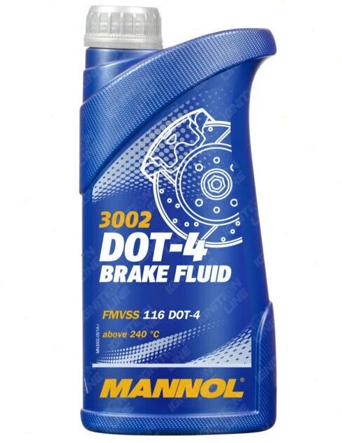 Тормозная жидкость Mannol Brake Fluid 3002-5 DOT-4