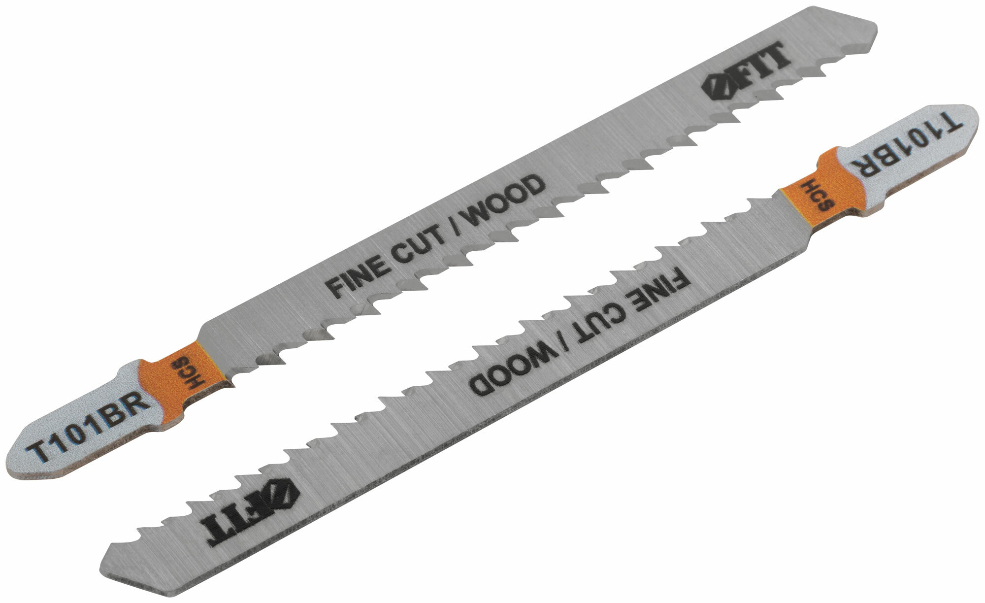 Полотна по дереву, HCS, шлифованные под свободным углом, реверсивные зубья, 100/74/2,5 мм (T101BR), 2 шт.