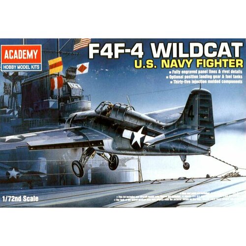 Academy 12451 Сборная модель GRUMMAN F4F-4 WILDCAT 1:72