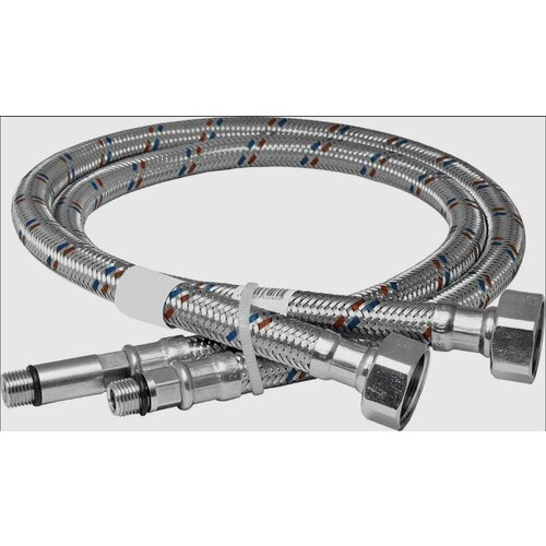 Гибкая подводка 2 шт для смесителя гайка 1/2 х штуцер М10 100 см (пара) Комплект