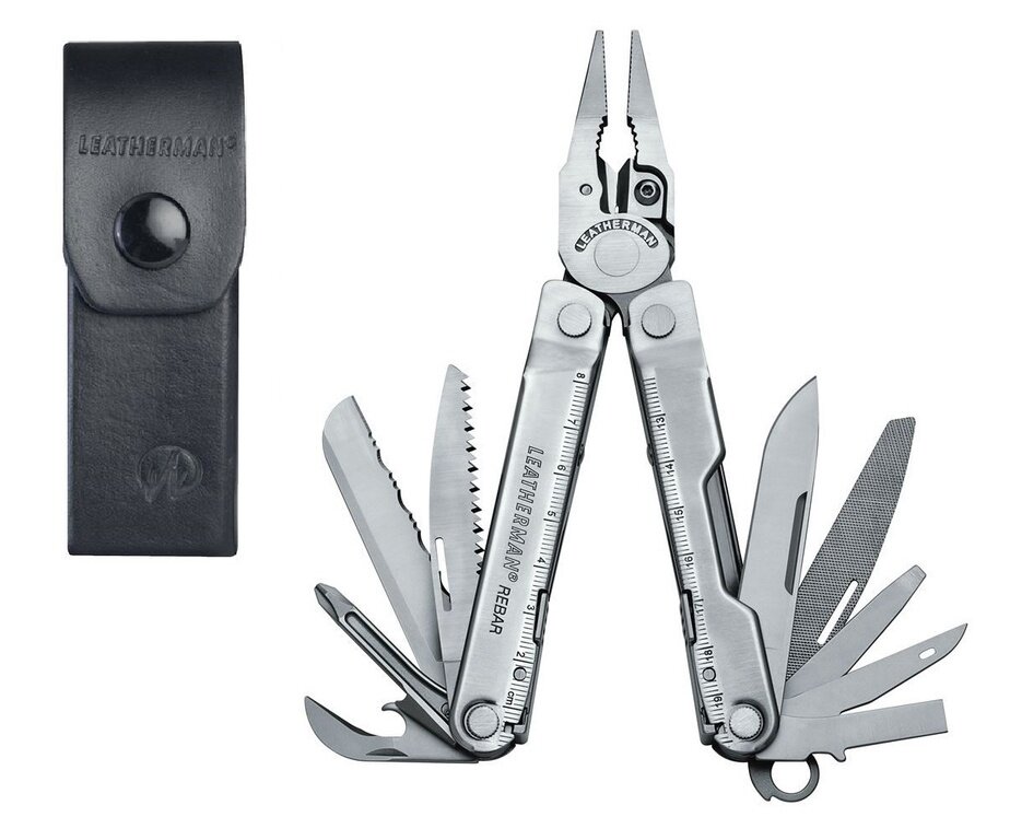 Мультитул LEATHERMAN Rebar 831560 с кожаным чехлом