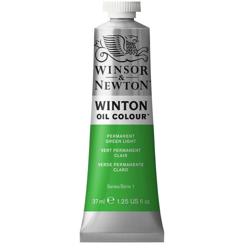 Краска масляная художественная Winsor&Newton "Winton", 37мл, туба, светло-зеленый перманентный, 3шт. (1414483)