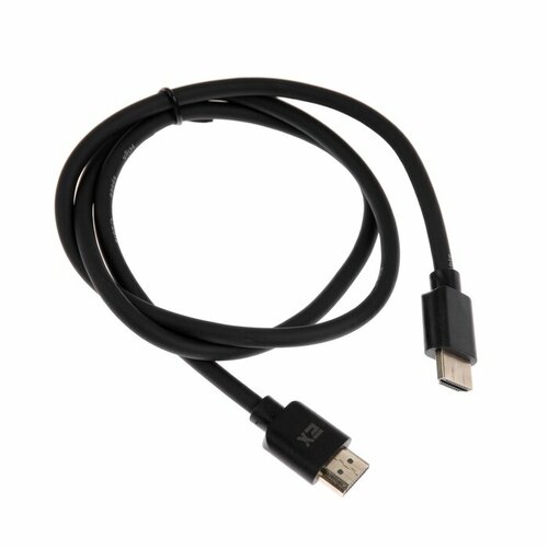 Кабель видео Exployd EX-K-1489, HDMI(m)-HDMI(m), вер 2.0, 4K 60Hz, 1 м, черный кабель видео гарнизон gcc hdmi 1 8m hdmi m hdmi m вер 1 4 1 8 м черный комплект из 4 шт