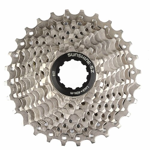 Кассета для шоссейного велосипеда SUNSHINE 10 шестерён ROAD-CS-HR11-28 10S 11-28T 17лет и старше уп 50 1690₽