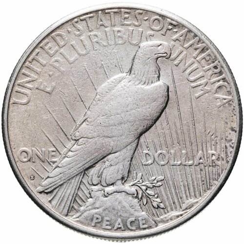 США 1 доллар (dollar) 1922 S Peace Dollar (мирный доллар) знак монетного двора S - Сан-Франциско