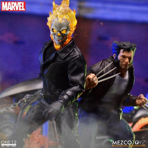 Фигурка Призрачный Гонщик - Марвел. Ghost Rider - Marvel. Mezco Toyz.