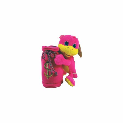 Детская мягкая игрушка для малышей Музыкальный Динозавр копилка дракон копилка дракон с подковой на мечту разноцветная 20см