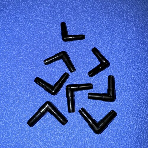 Уголки чёрные 8шт для компрессорного шланга