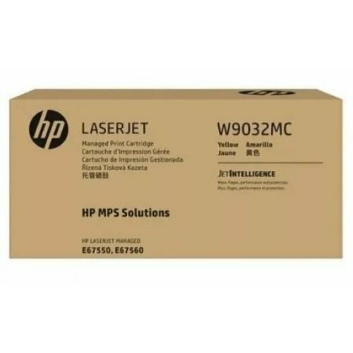 Картридж HP W9032MC, желтый картридж hp w9193mc 28000 стр пурпурный