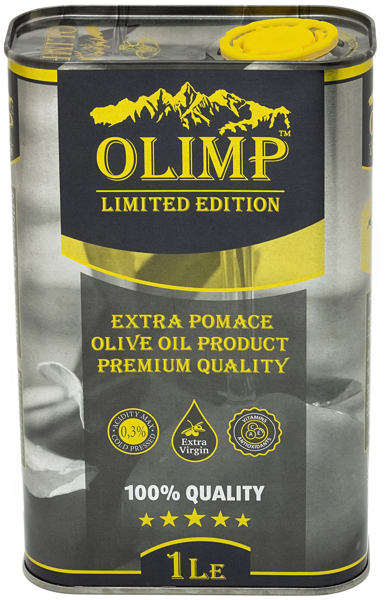 Масло Оливковое Рафинированное Olimp Limited Edition Extra Pomace (Греция), ж/б, 1л