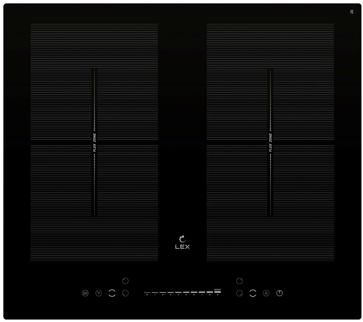 Индукционная варочная поверхность LEX EVI 640 F BL