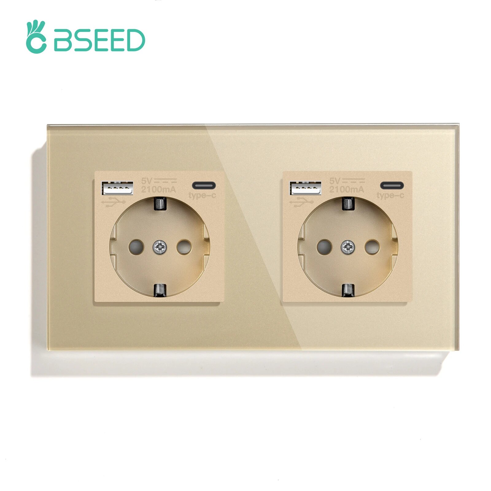 Настенная розетка BSEED Type-C с USB портом