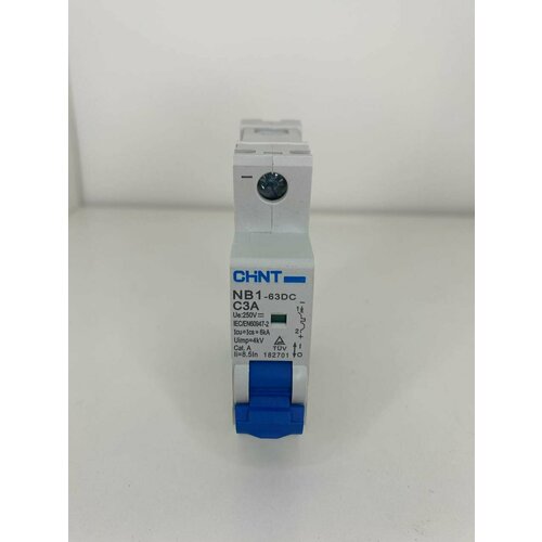 фото Автоматический выключатель nb1-63dc 1p c3a dc250в 6ka (r) (арт. 182701) (1шт) chint