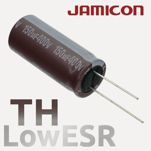 Изображение товара 150мкФ 400В / TH / 18х40 / 105 С / конденсатор электролитический (5шт)