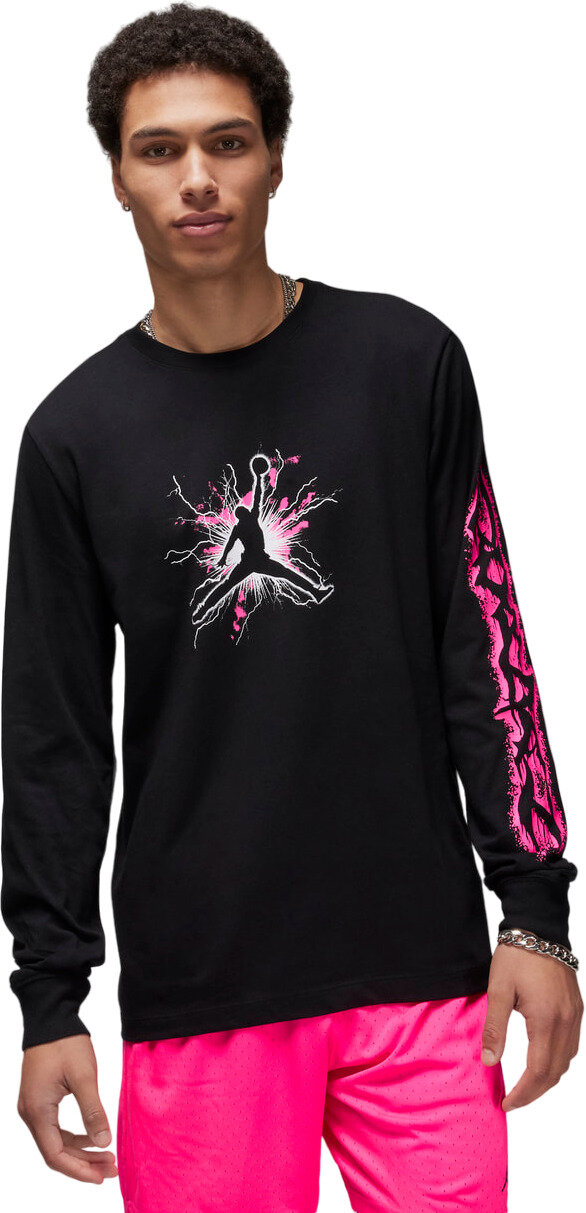 Лонгслив NIKE Jordan Sport Dri-FIT Long-Sleeve T-Shirt, размер S, , черный