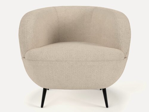 Изображение товара Мягкое кресло Soft Element Даника Ivory, букле, кресло барашек, в гостиную, на балкон, для отдыха дома