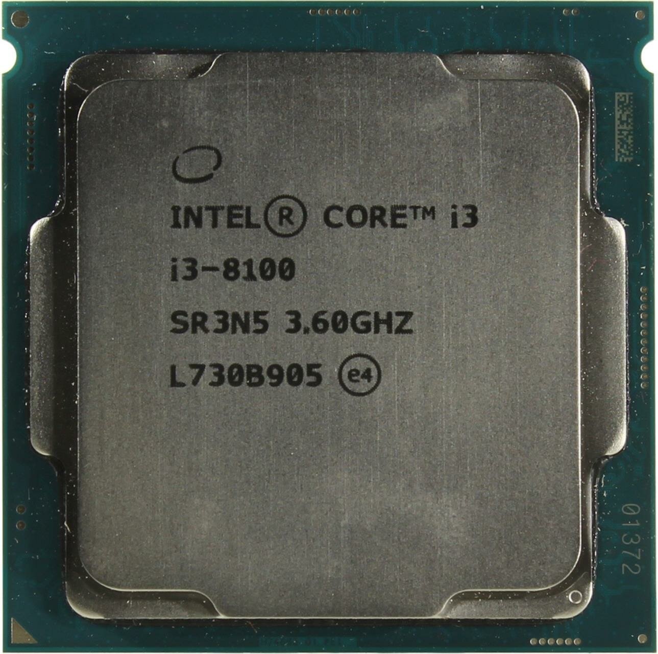 Процессор CPU Intel Core i3-8100 3.6 GHz/4core/SVGA UHD Graphics 630/ 6Mb/65W/8 GT/s LGA1151