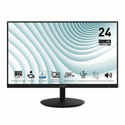 238 Монитор MSI PRO MP242A IPS 1920x1080 100Hz черный 1291500₽