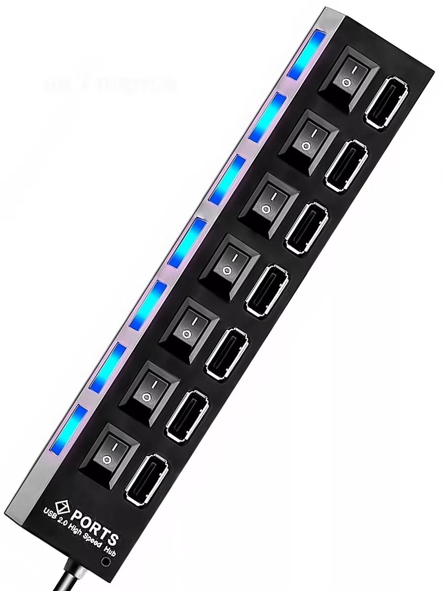 USB hub 3.0 (хаб) разветвитель на 7 портов — фото 1