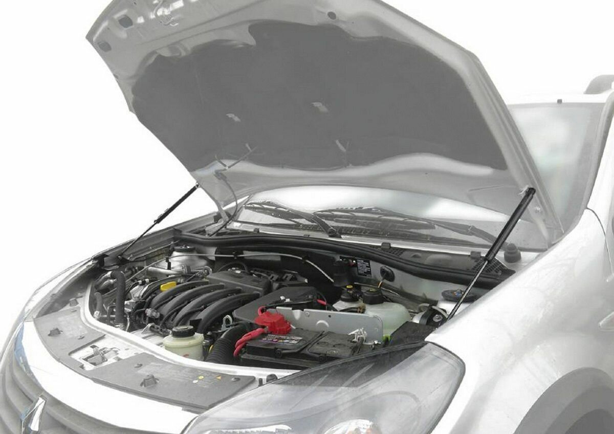 Газовые упоры капота АвтоУпор для Renault Sandero I 2009-2014/Sandero Stepway I 2010-2014, 2 шт, URESAN/STW011