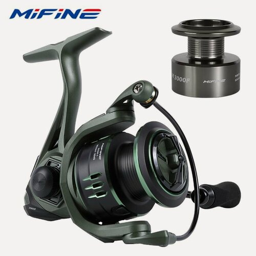 Изображение товара Катушка рыболовная MIFINE STORM 2000F 6+1 подшипник, (5:2.1), для спиннинга, для карповой ловли, для фидерной ловли, запасная металлическая шпуля