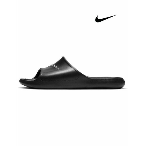 фото Шлёпанцы nike victori one shower slide, размер 7 us, черный/белый