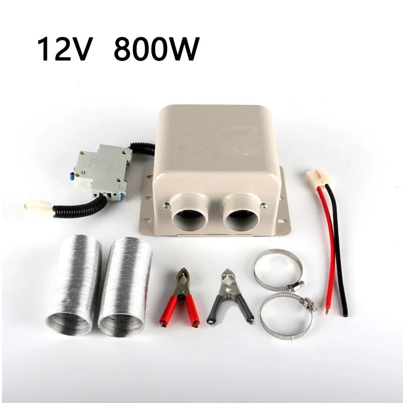Автомобильный обогреватель 12 В/24 В 800 Вт высокая мощность двойная розетка Быстрое нагревание за 5 секунд размораживание для зимы 12V 800W